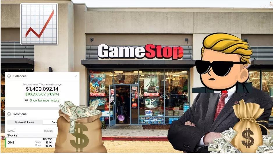 GameStop投资比特币传闻引爆股市，盘后股价飙升近四成（传闻引发股市热潮）